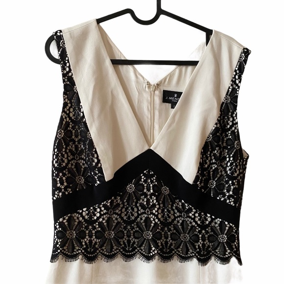 New J. Mendel lace crepe mermaid  train gown - Picture 5 of 8